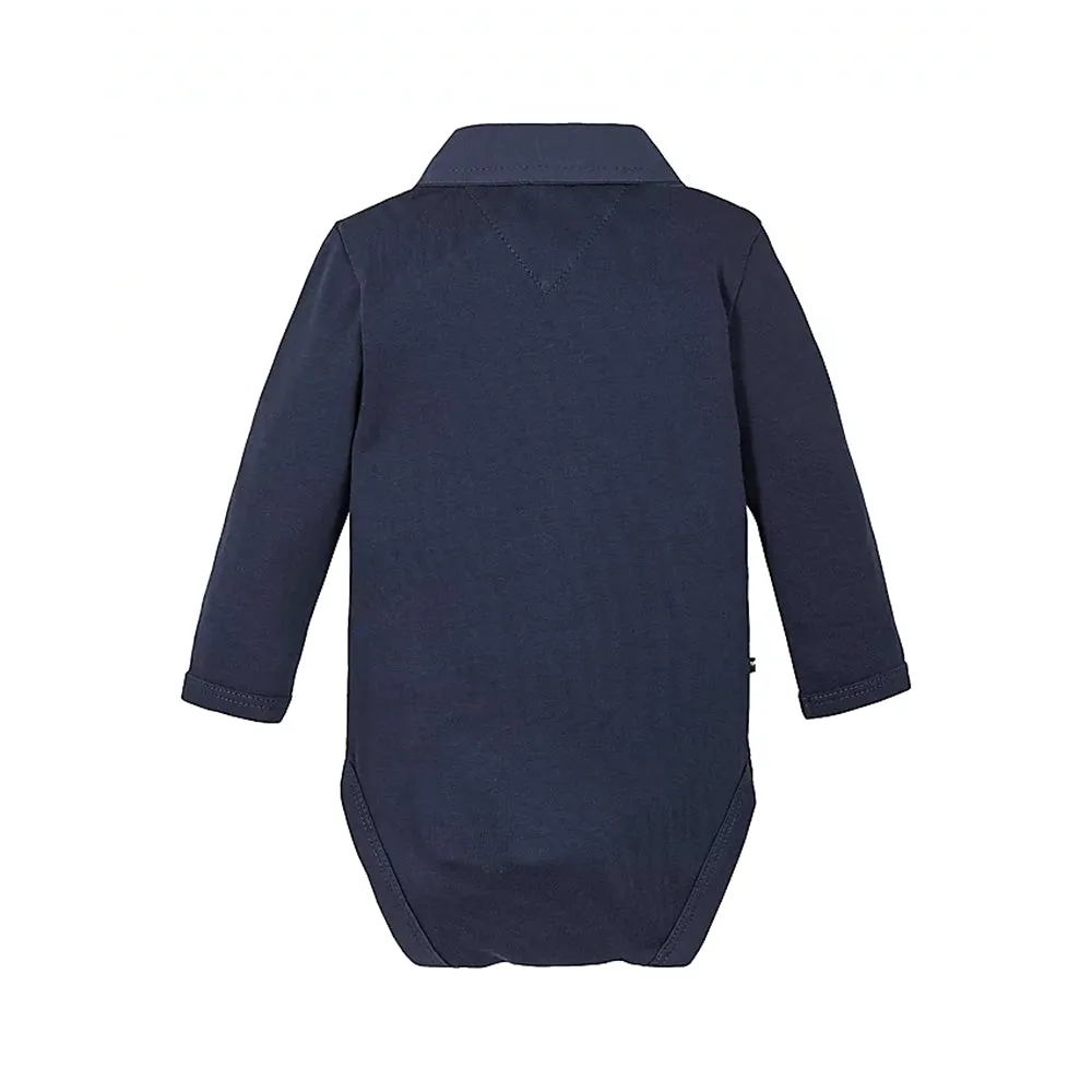 אוברול טומי הילפיגר Polo Collar Organic Cotton Bodysuit לתינוקות