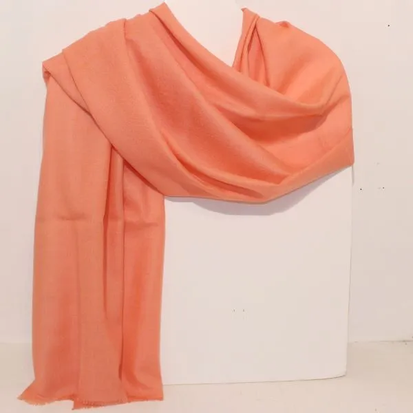 100% Wool Scarf - Apricot