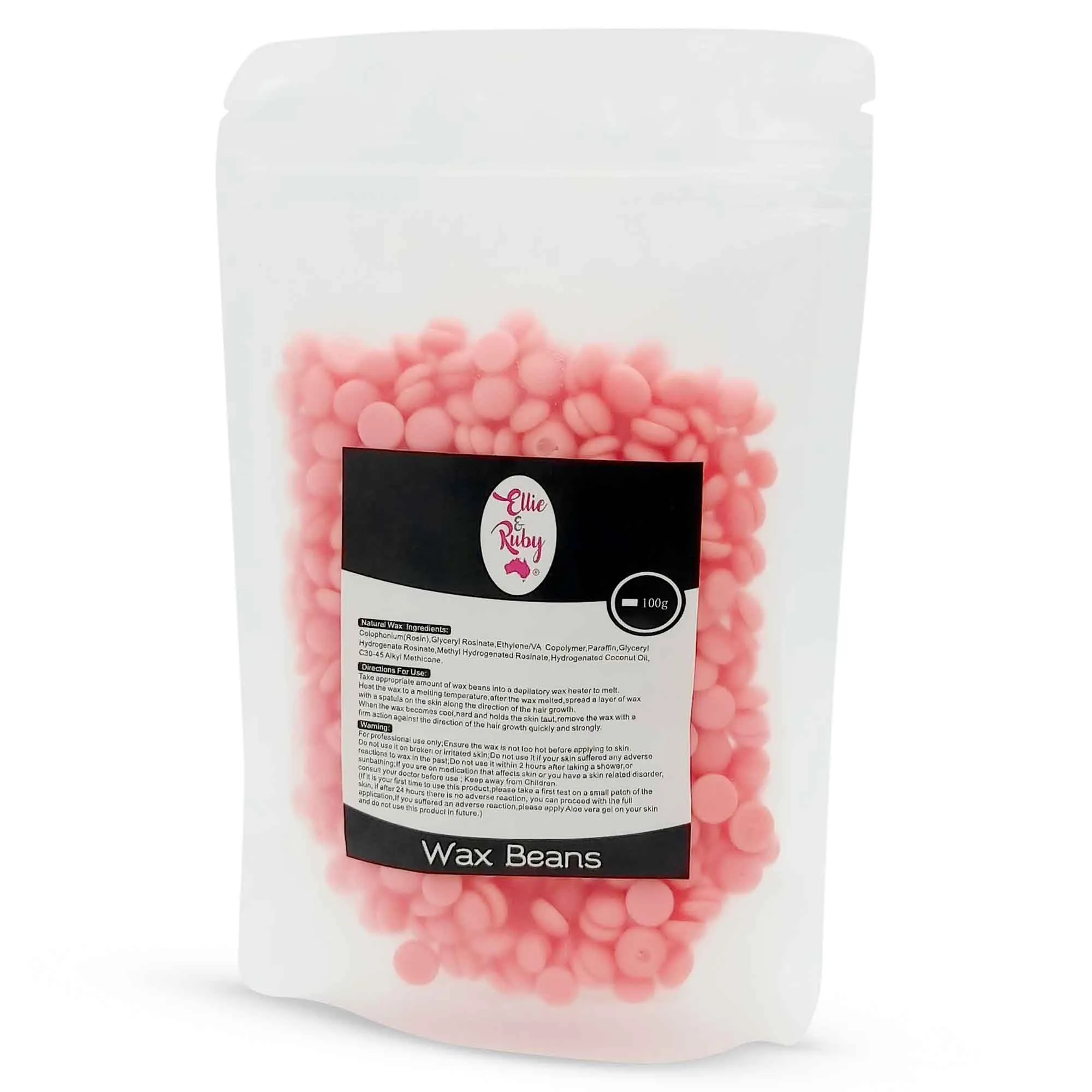 100g Hard Wax Beans - Brazilian Depilatory Waxing Beads - Stripless Bikini Hair Removal