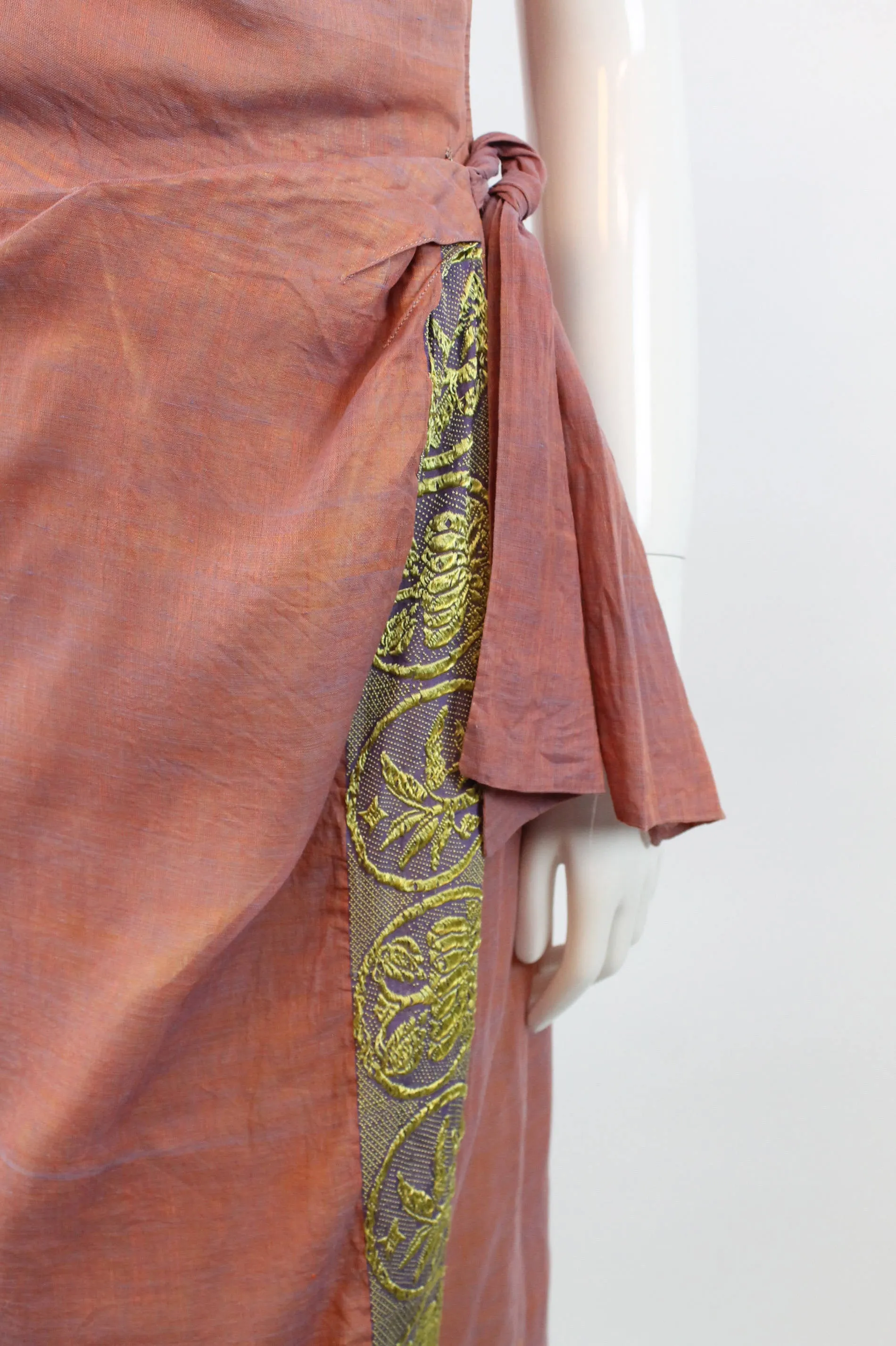 1950s Indian SARONG sari silk dress xs | new spring