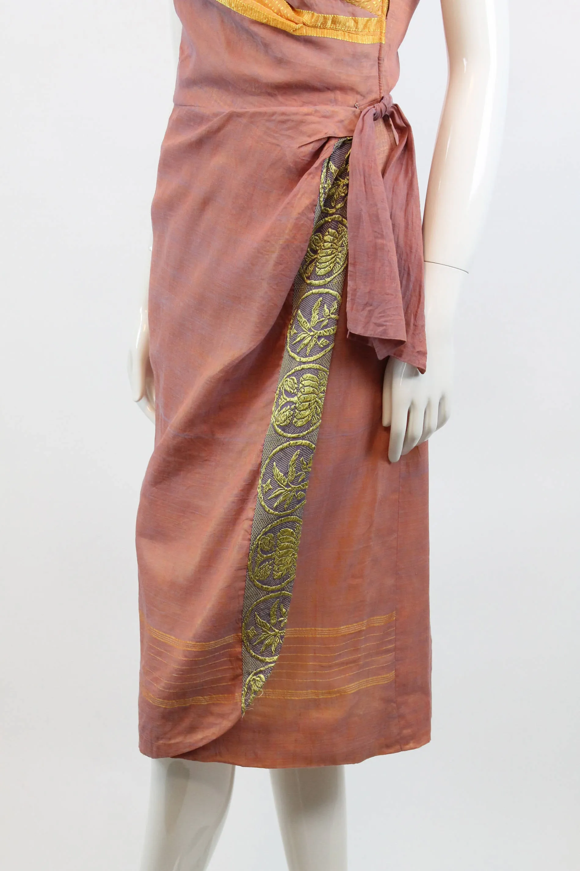 1950s Indian SARONG sari silk dress xs | new spring