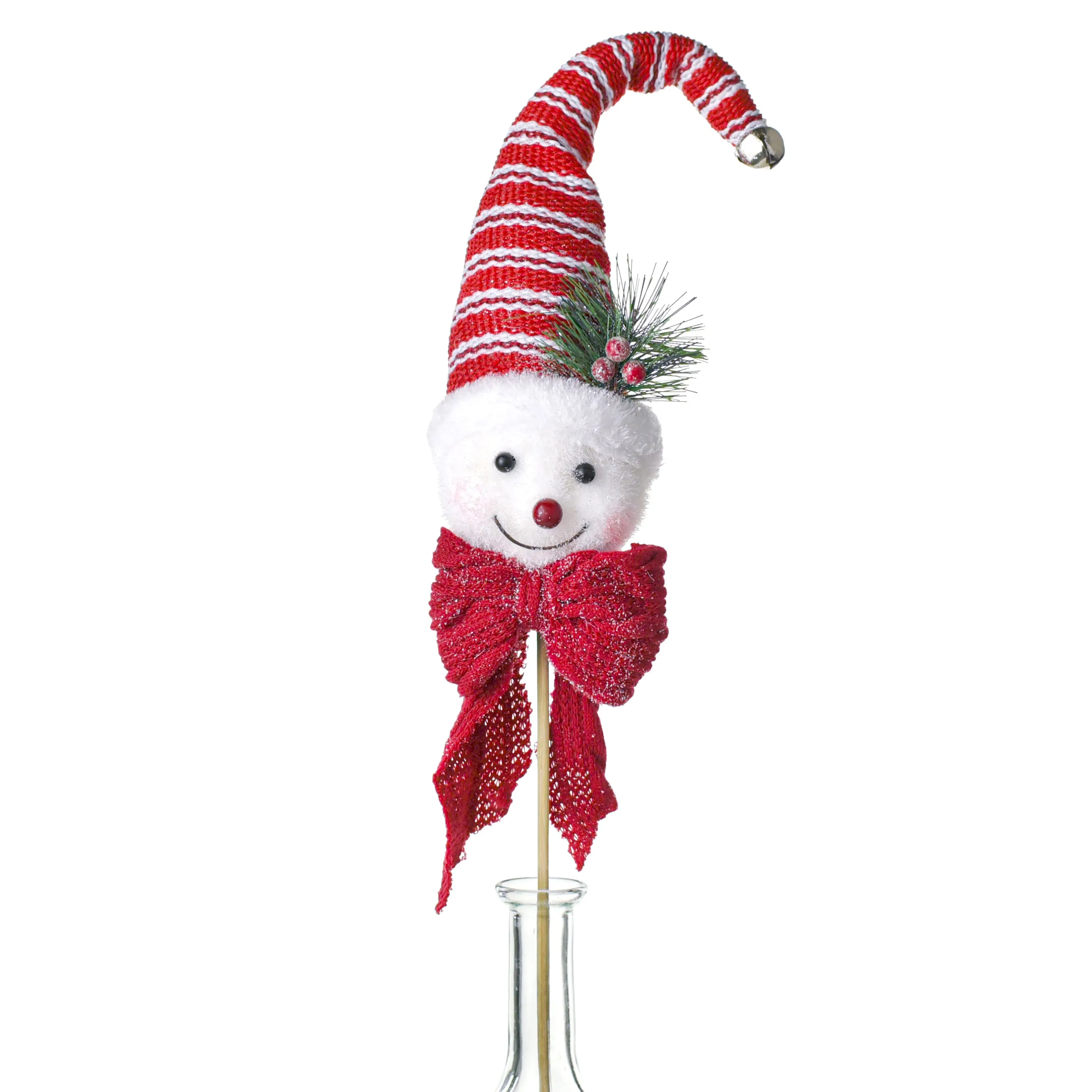 23.5" Sweet Snowman Pick: Red