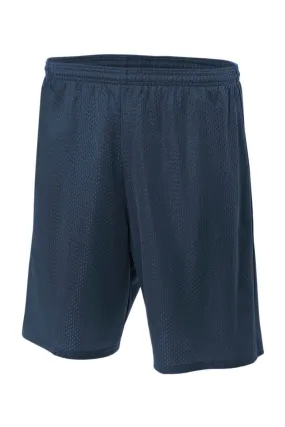 A4 Youth Moisture Wicking Mesh Shorts - Navy Blue