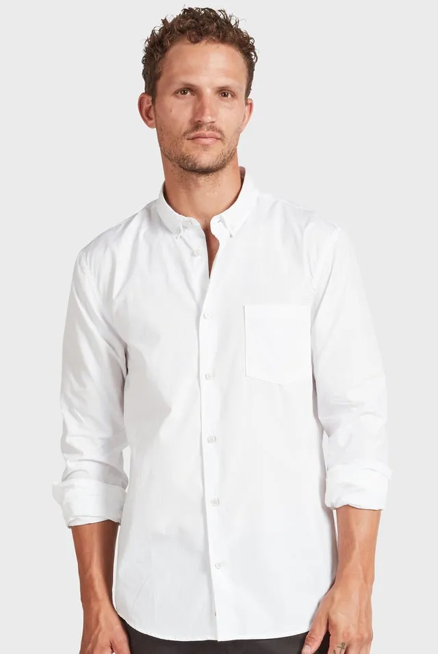 ACADEMY BRAND - Frank Poplin Shirt - White