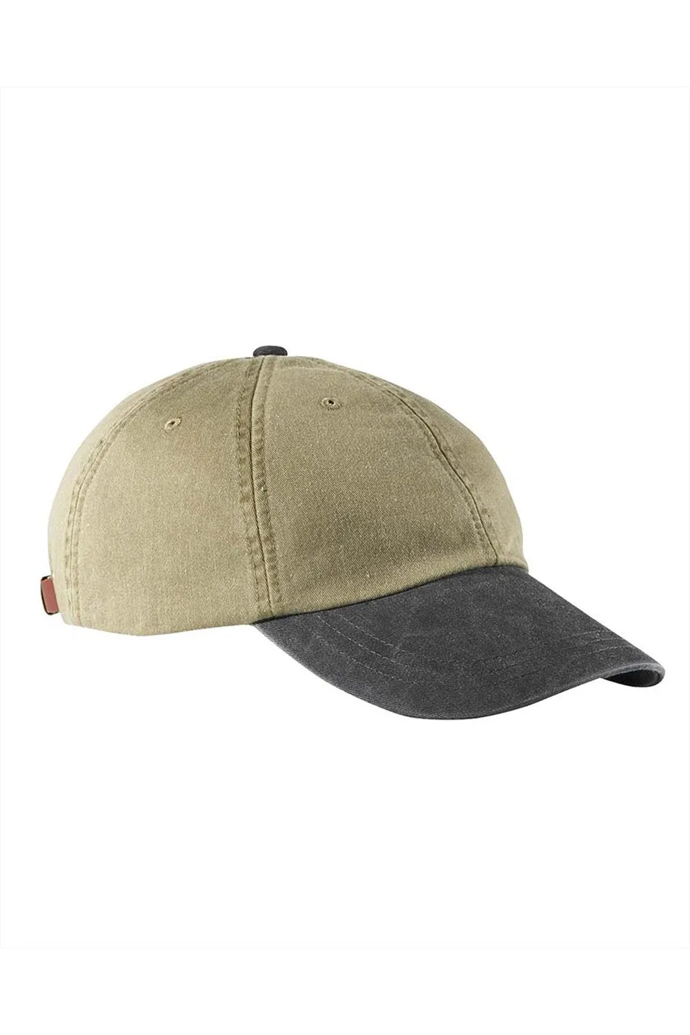 Adams Mens Adjustable Hat - Khaki Brown/Black