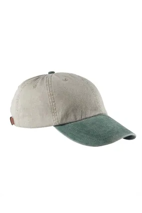 Adams Mens Adjustable Hat - Stone Grey/Forest Green