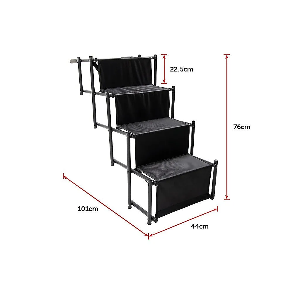 Adjustable Folding Dog Car Steps Ladder – Anti-Slip, Lightweight