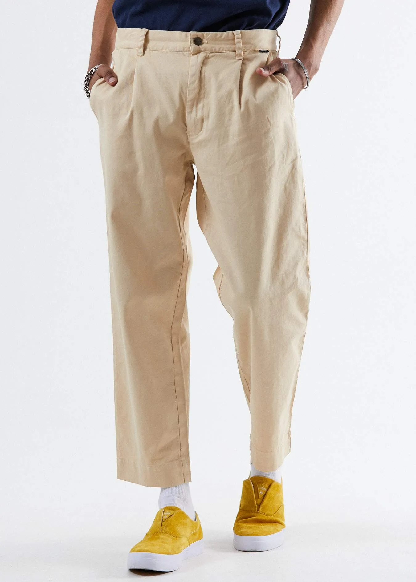 Afends Mens Day Off - Hemp Chino Pant - Dirty Beige