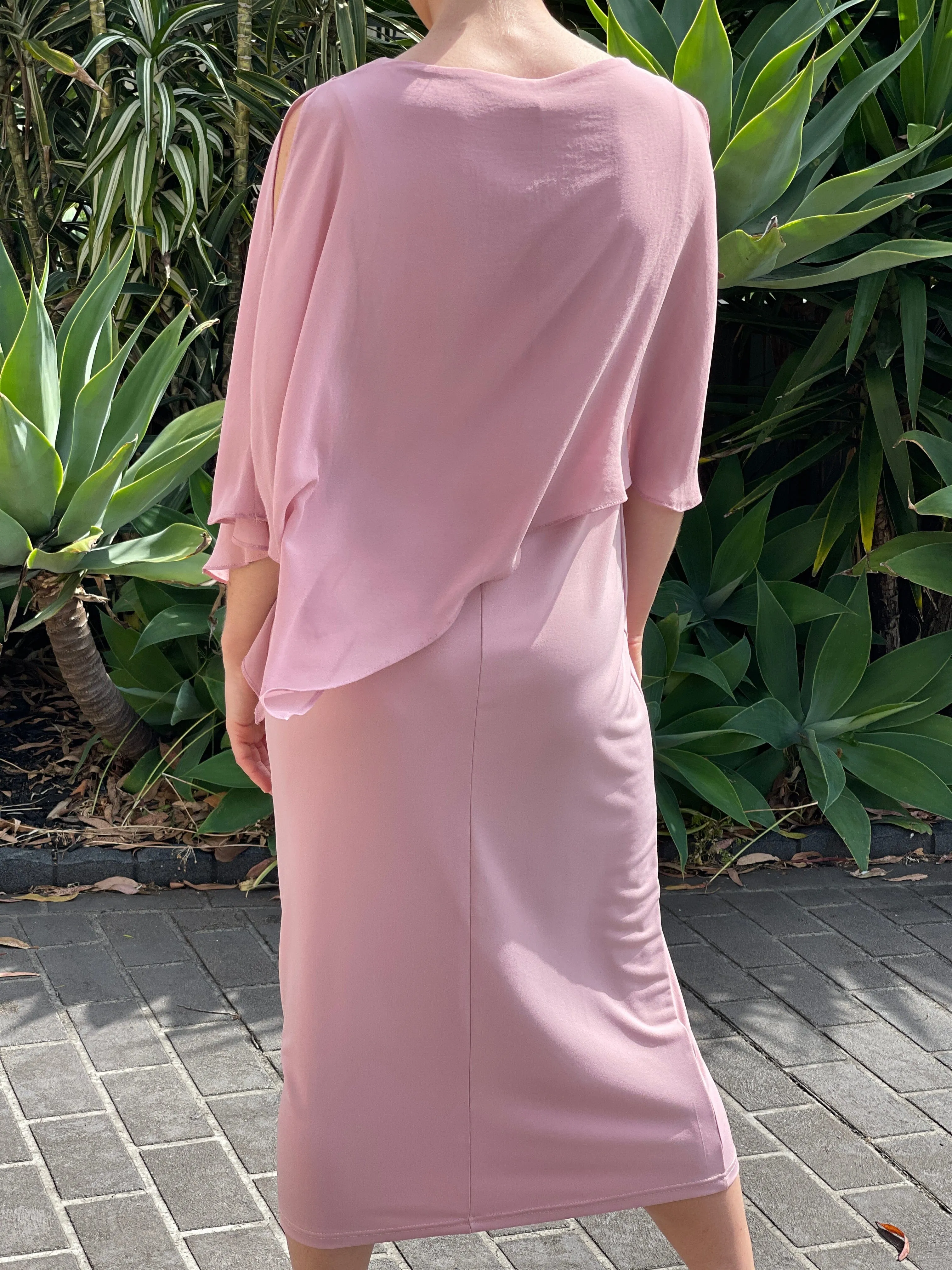 Aisha Blush Evening Dress