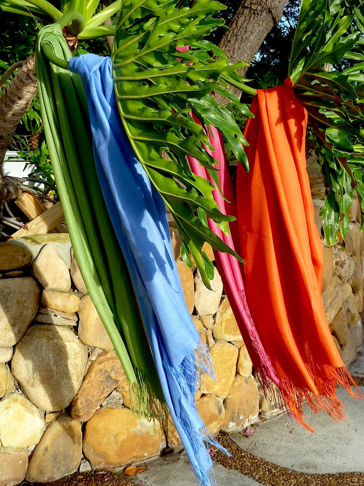 Alpaca and Silk Gauzy Shawl Cornflower