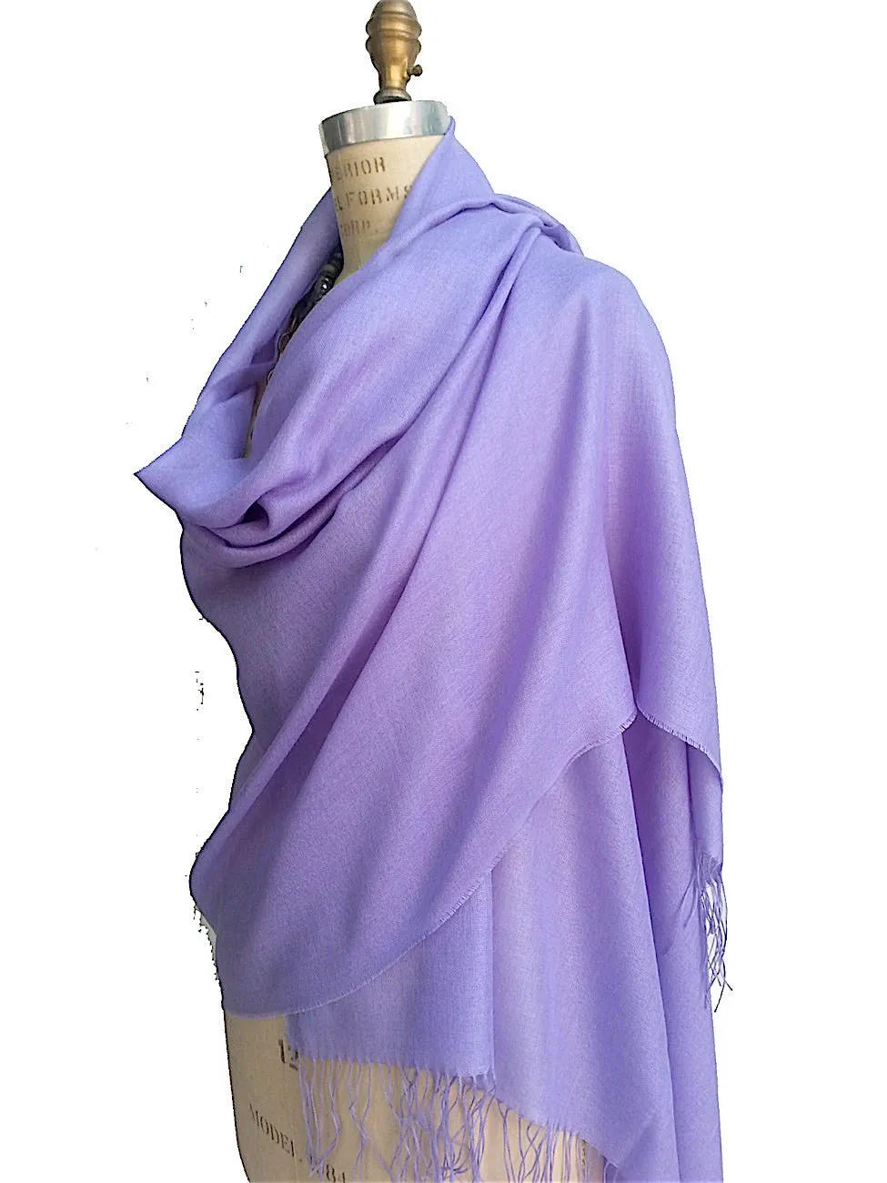 Alpaca and Silk Gauzy Shawl Lavender