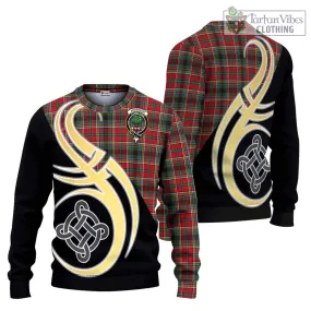 Anderson of Arbrake Tartan Ugly Sweater with Family Crest and Celtic Symbol Style