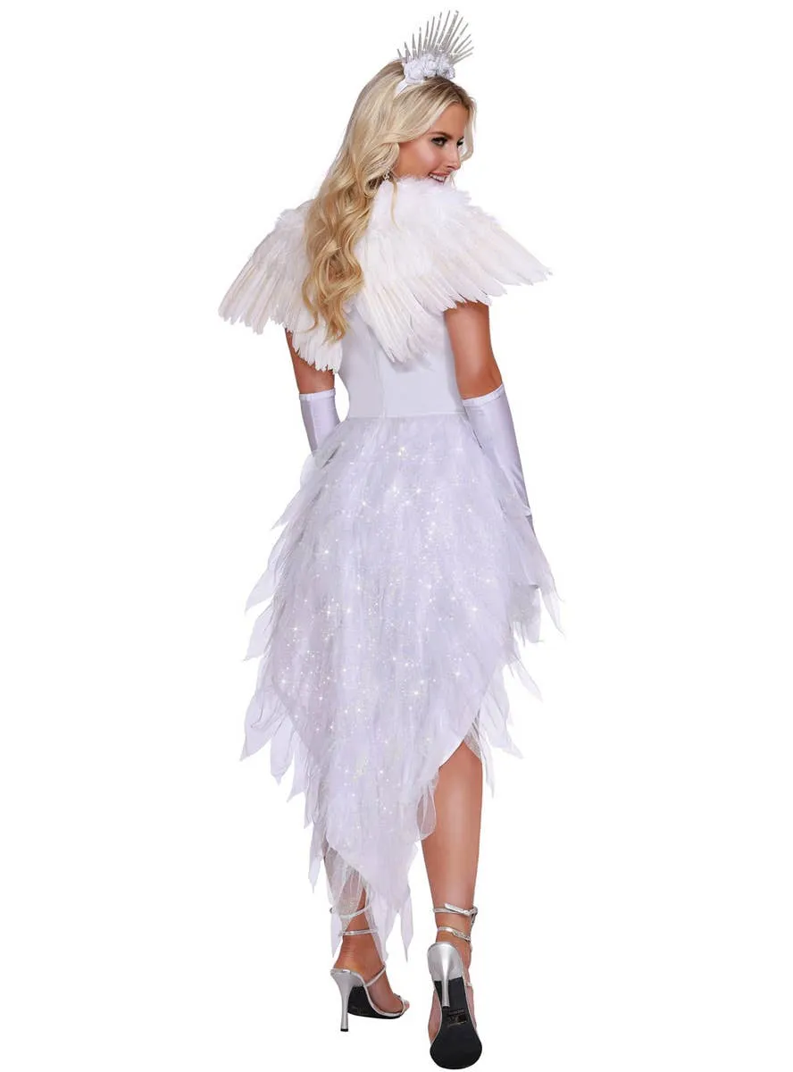 Angel Beauty Deluxe Womens Fancy Dress Costume