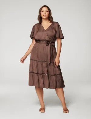 Anya Curve Trim Detail Midi Dress