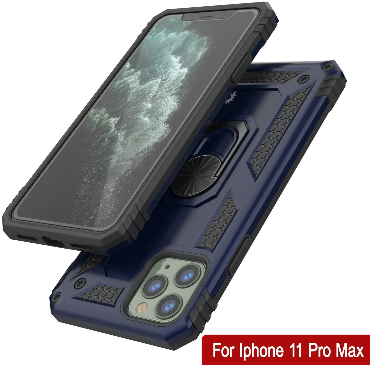 Apple iPhone 11 Pro  Punkcase ArmorShield Military Style Case Navy-Blue