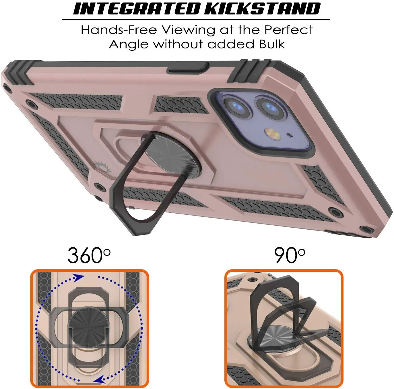 Apple iPhone 11  Punkcase ArmorShield Military Style Case Rose-Gold