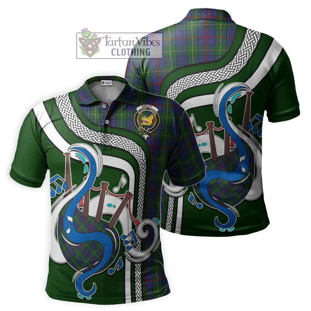 Bailey Tartan Polo Shirt with Epic Bagpipe Style