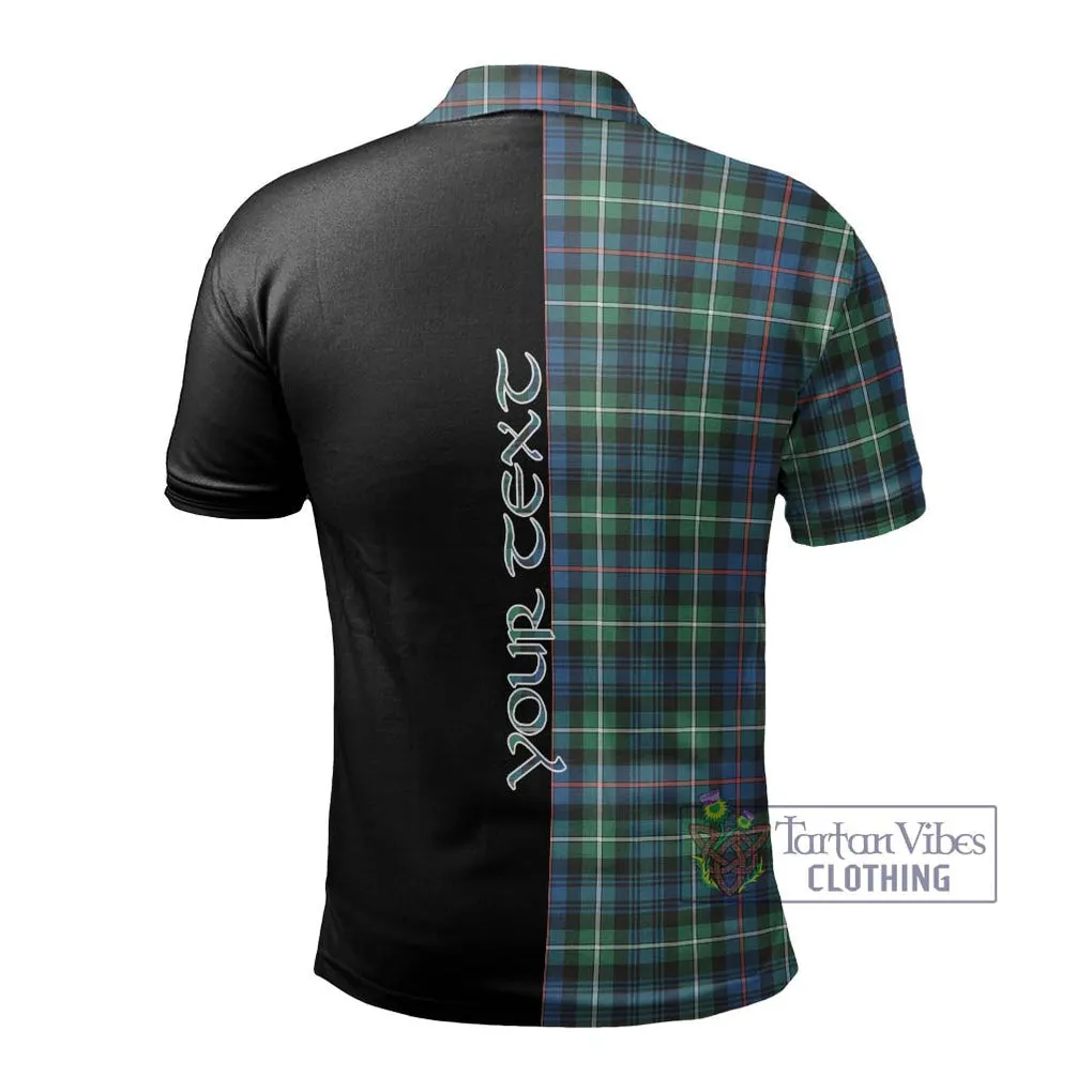 Baillie Ancient Tartan Polo Shirt with Family Crest and Half Of Me Style