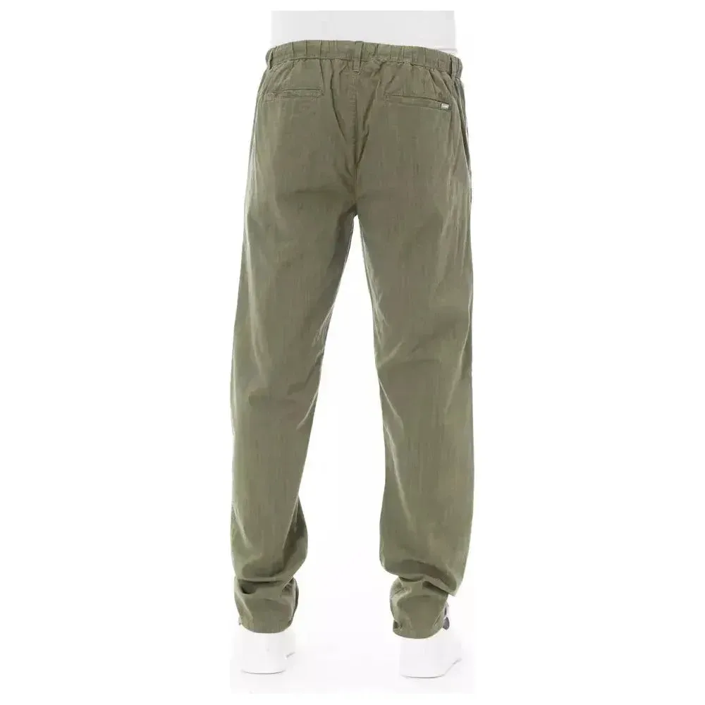 Baldinini Trend Army Cotton Men Chino