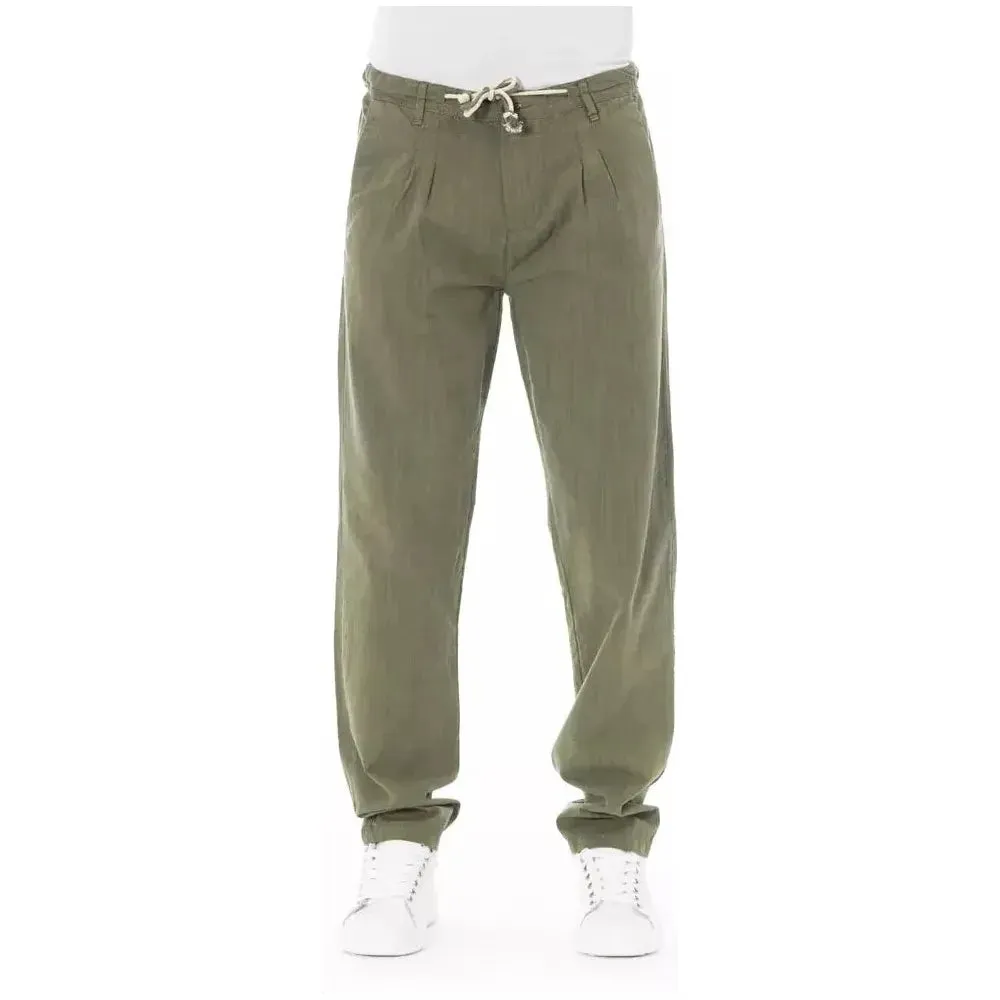 Baldinini Trend Army Cotton Men Chino