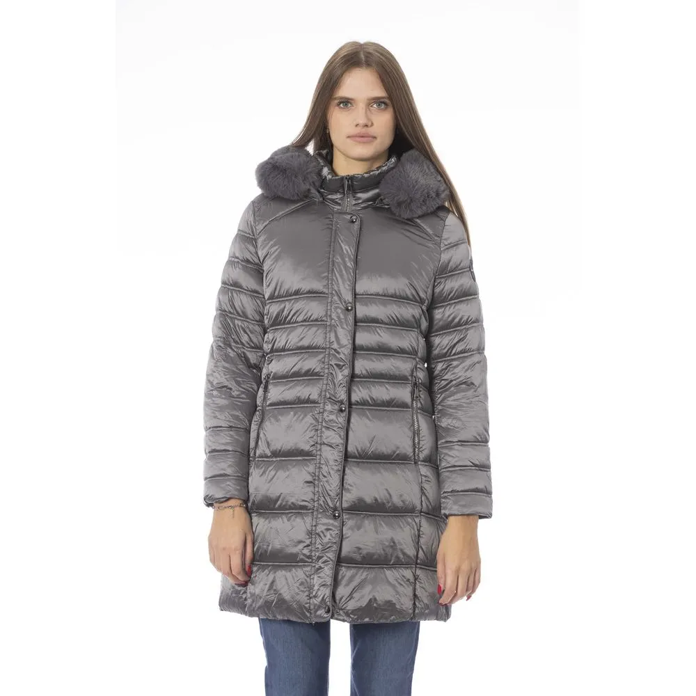 Baldinini Trend Gray Polyester Women Jacket