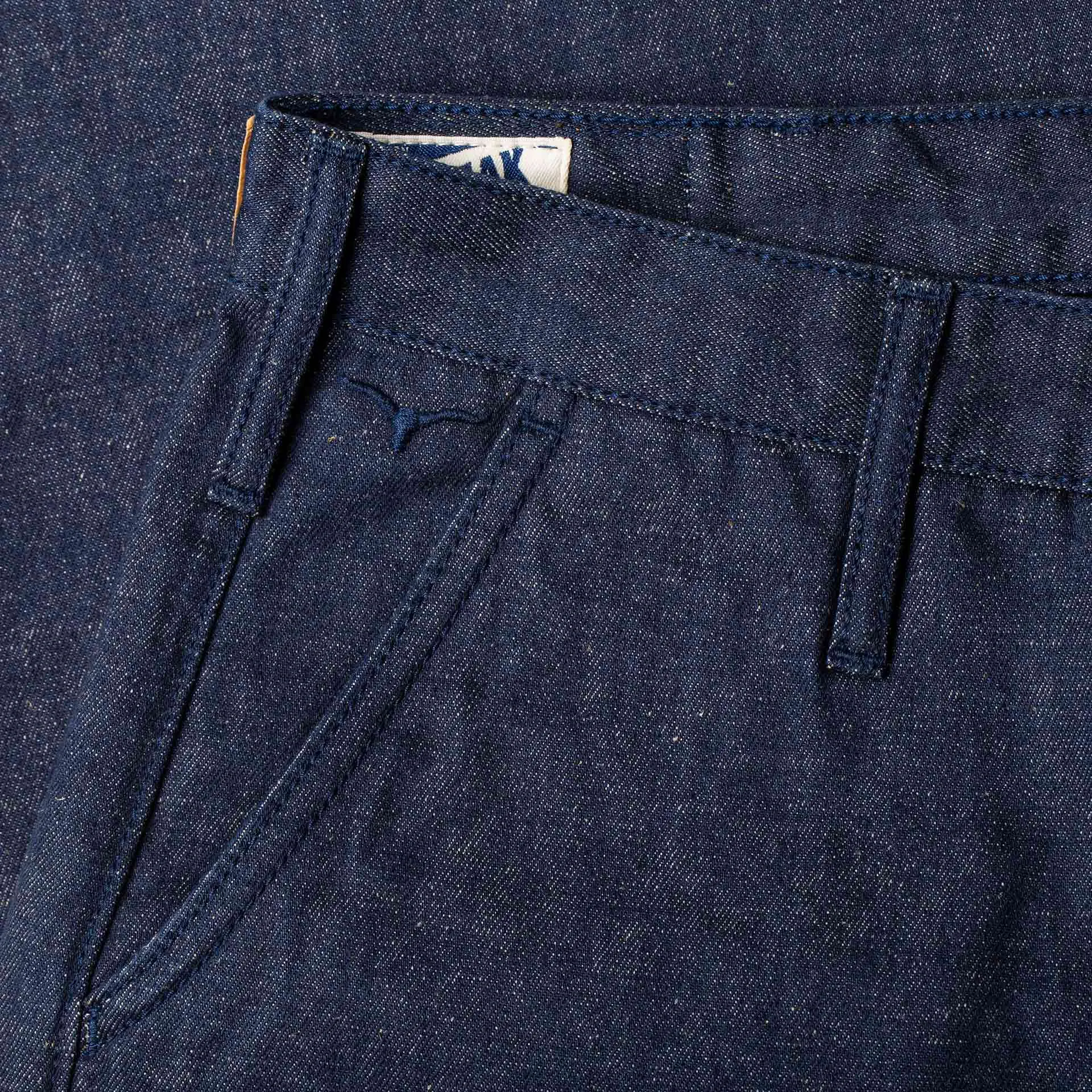 BC-01 TAPERED CHINO 11.5 oz. stay-blue hemp selvedge [C/O]