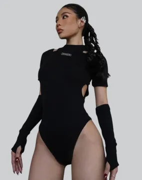 Black Turtle Neck Bodysuit