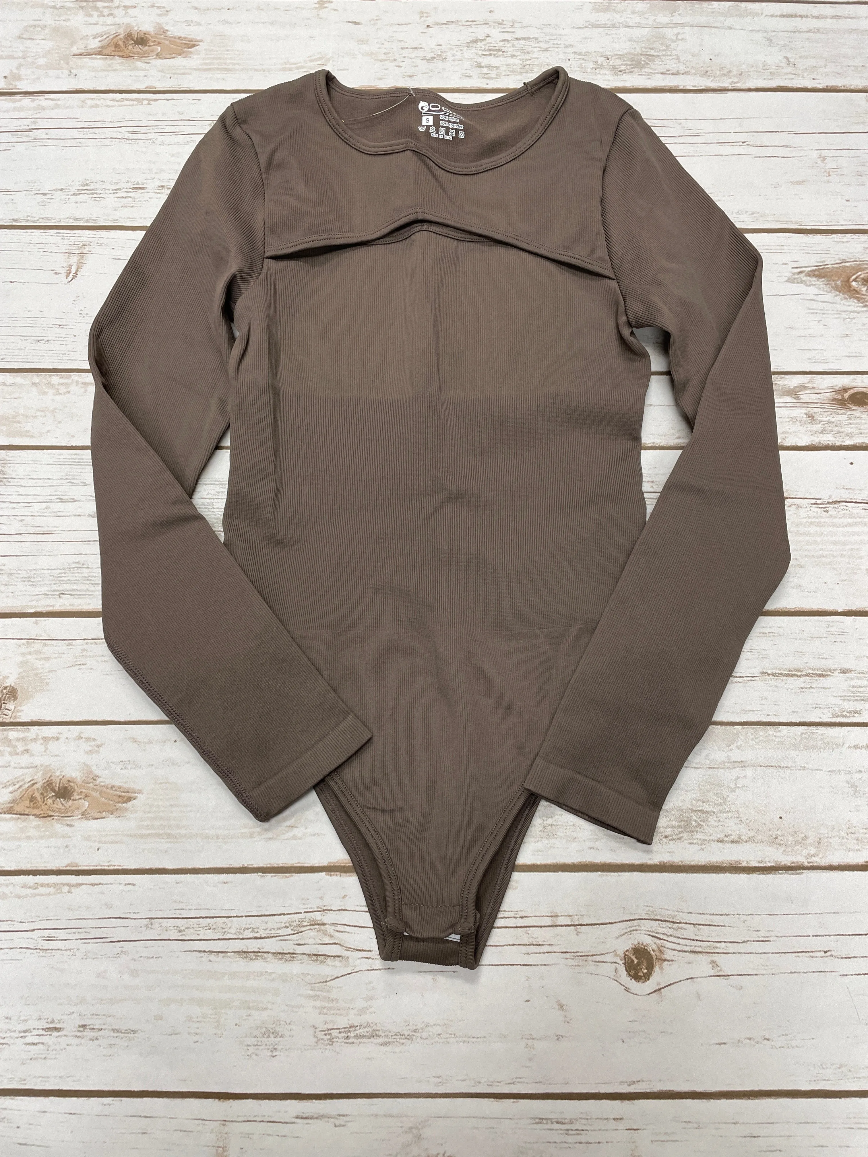 Bodysuit By Cmf In Taupe, Size: S