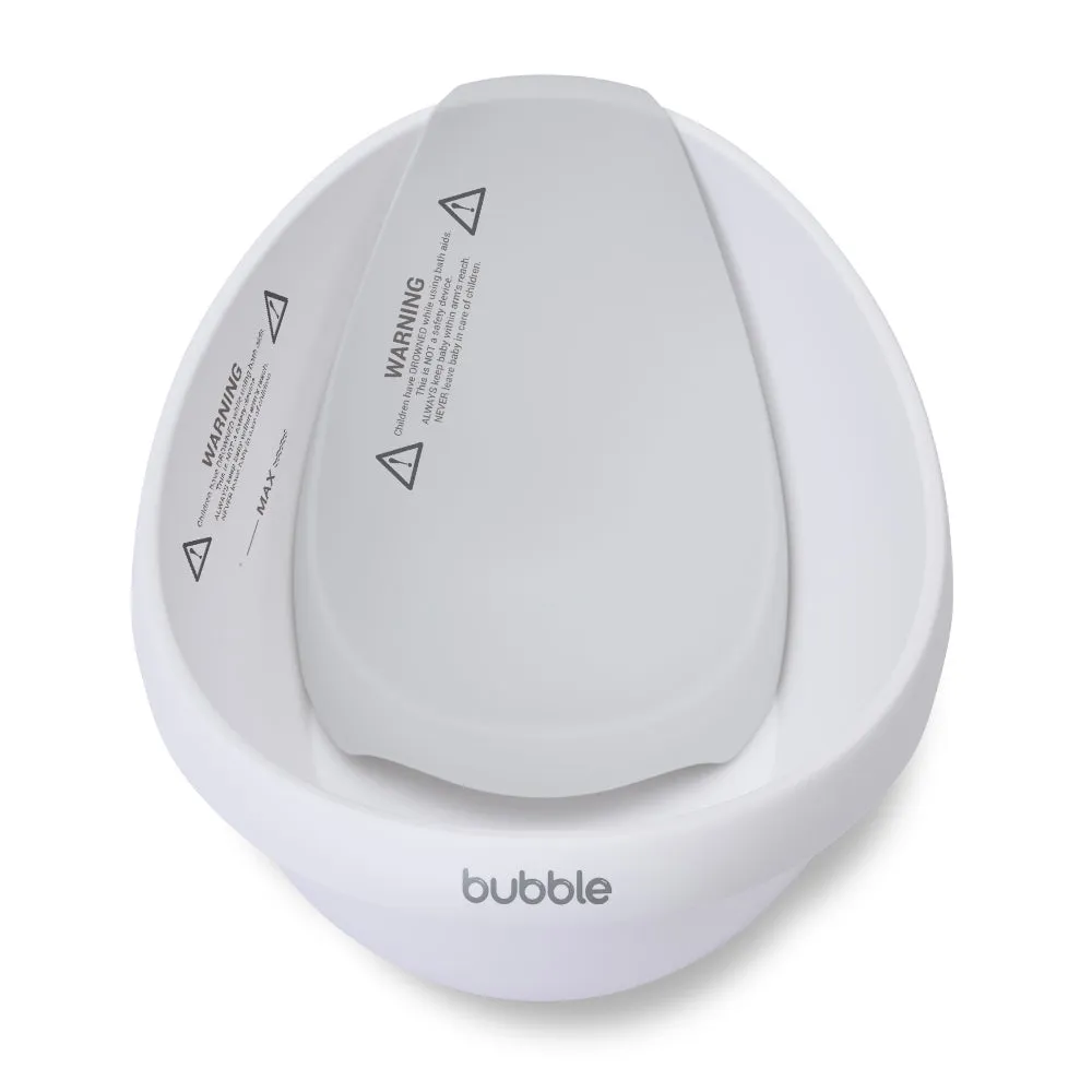 Bubble Cuddle Bath with Bath Seat - White