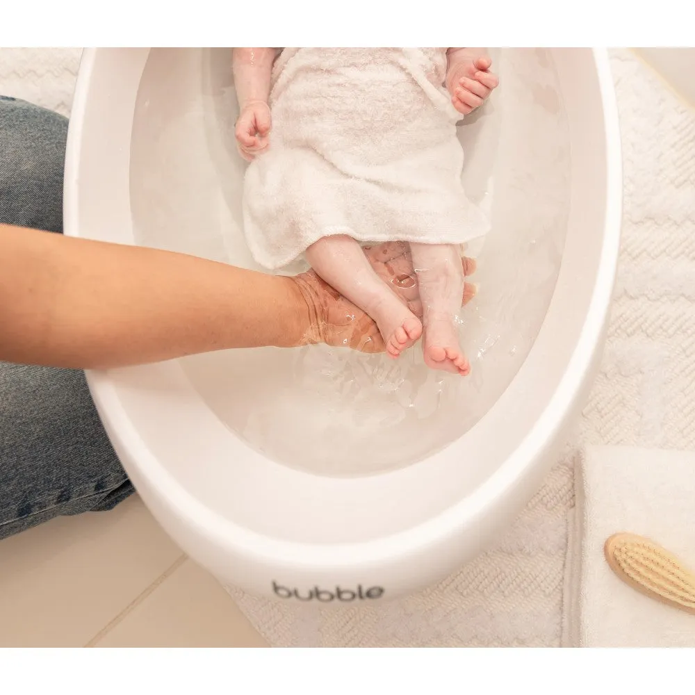 Bubble Cuddle Bath with Bath Seat - White