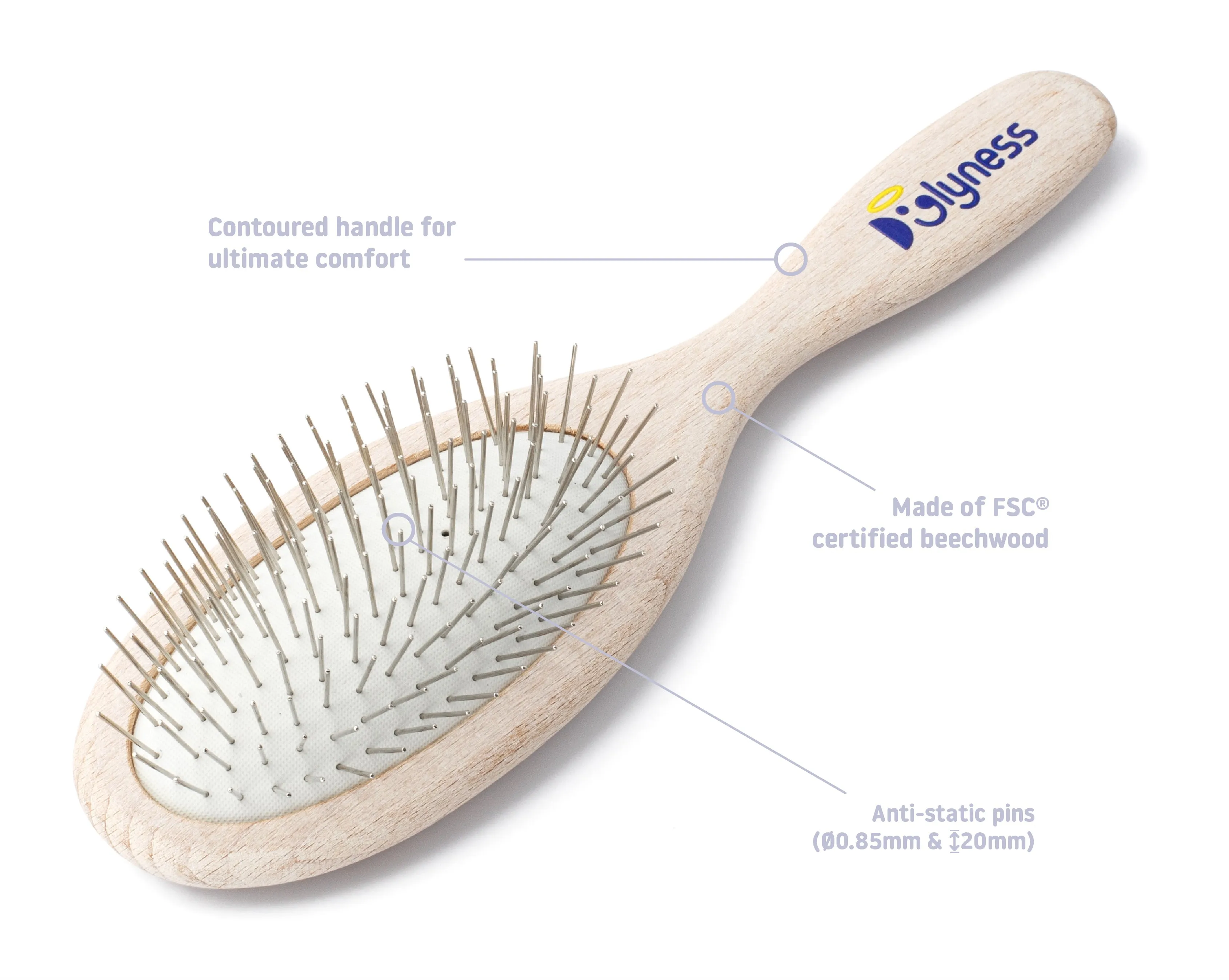 BURSTA 8 | Gentle Dog Pin Brush