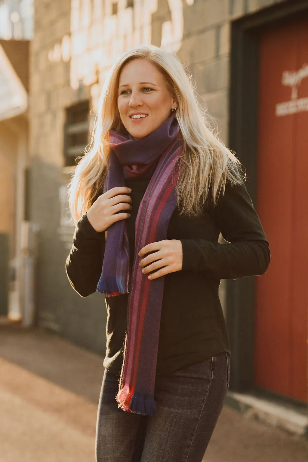 Cabernet Alpaca Scarf