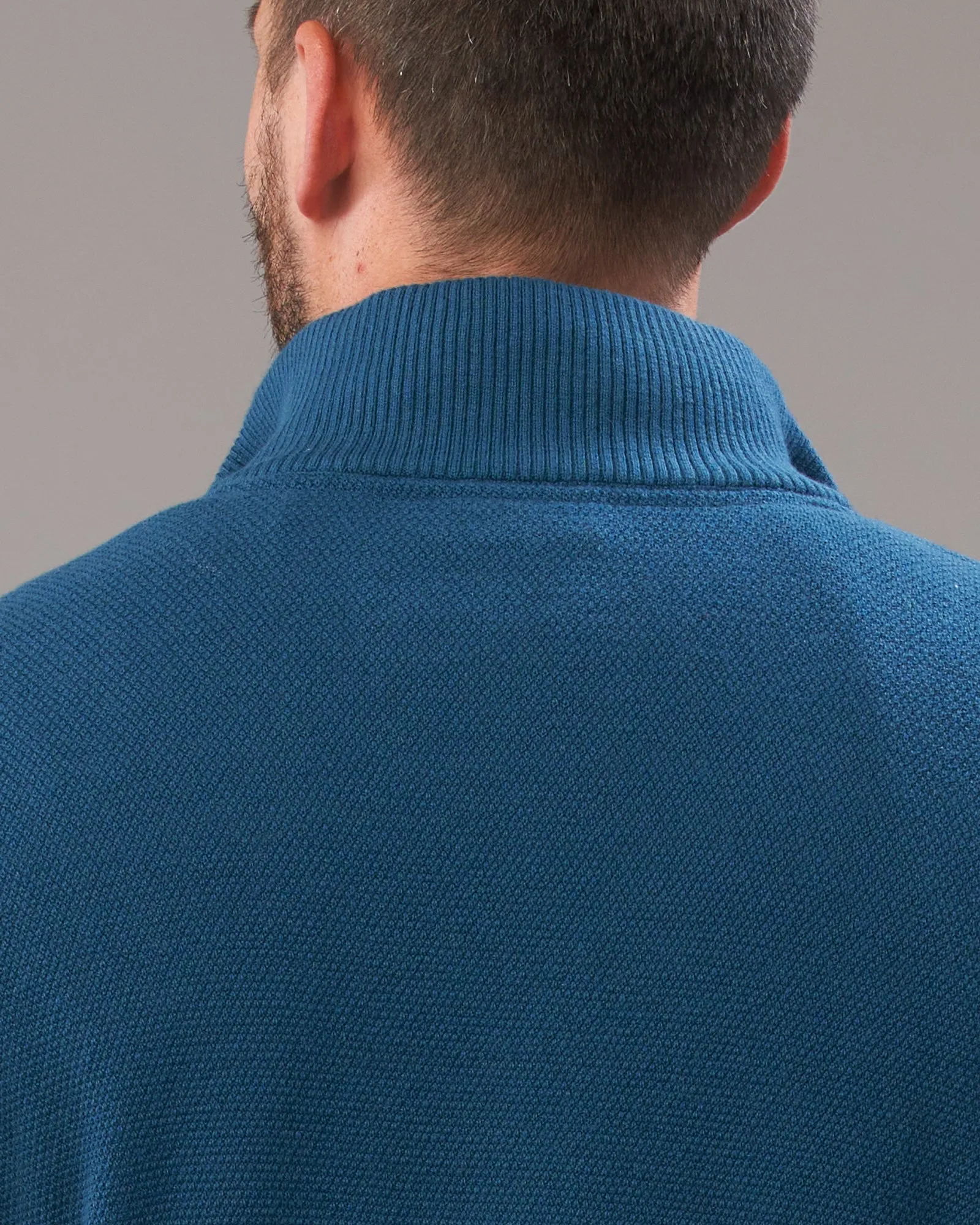 CASHMERE COTTON STITCH QTR ZIP