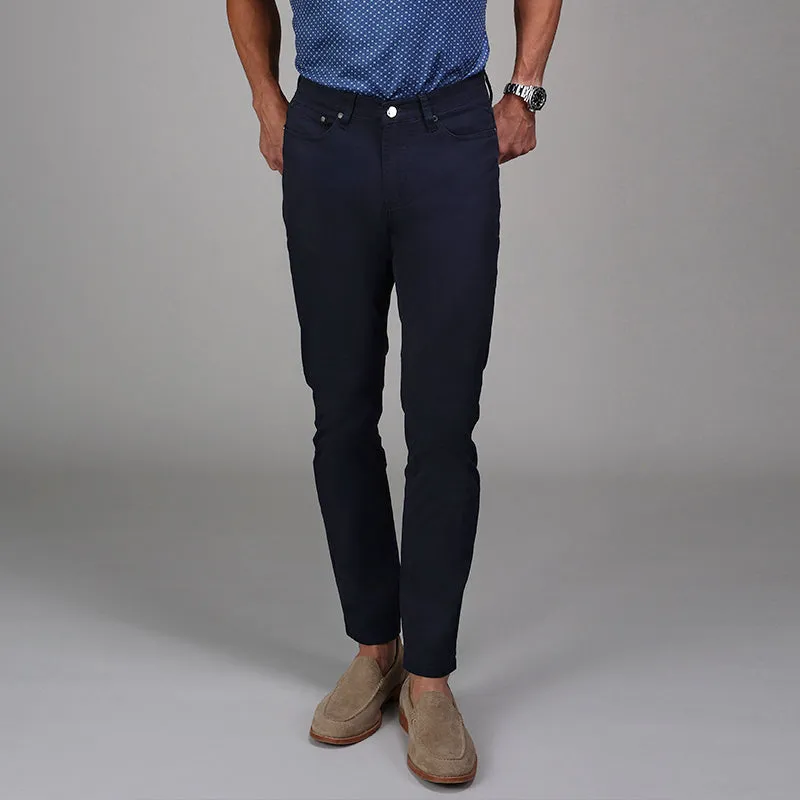 CEO Chino Five Pocket Cotton Stretch Pants Navy