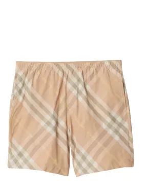 CHECKED SWIM SHORTS