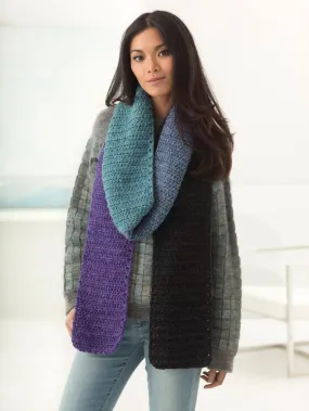 Color Block Scarf (Crochet) - Version 5