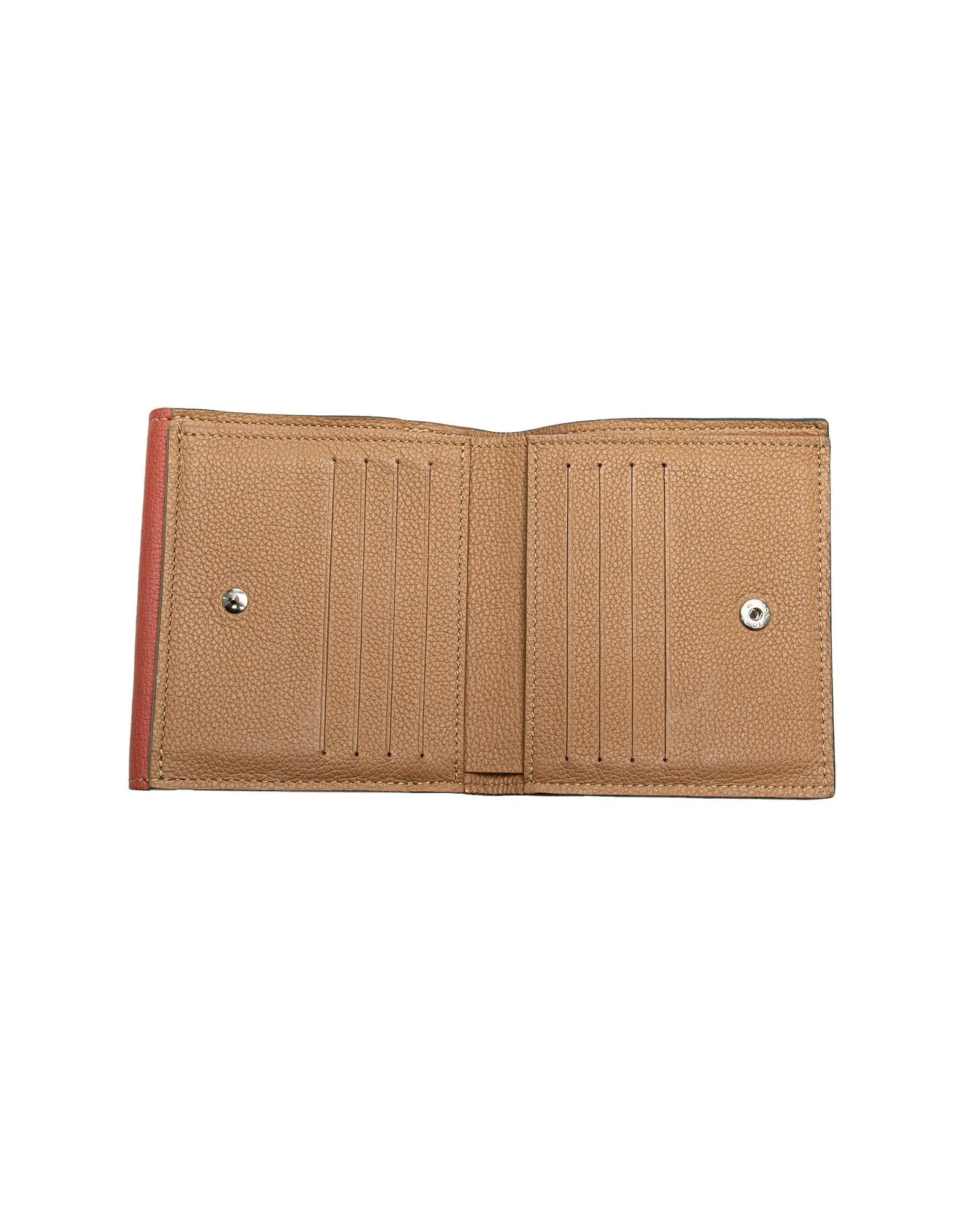 Compact Leather Wallet with Interior Slip Pockets