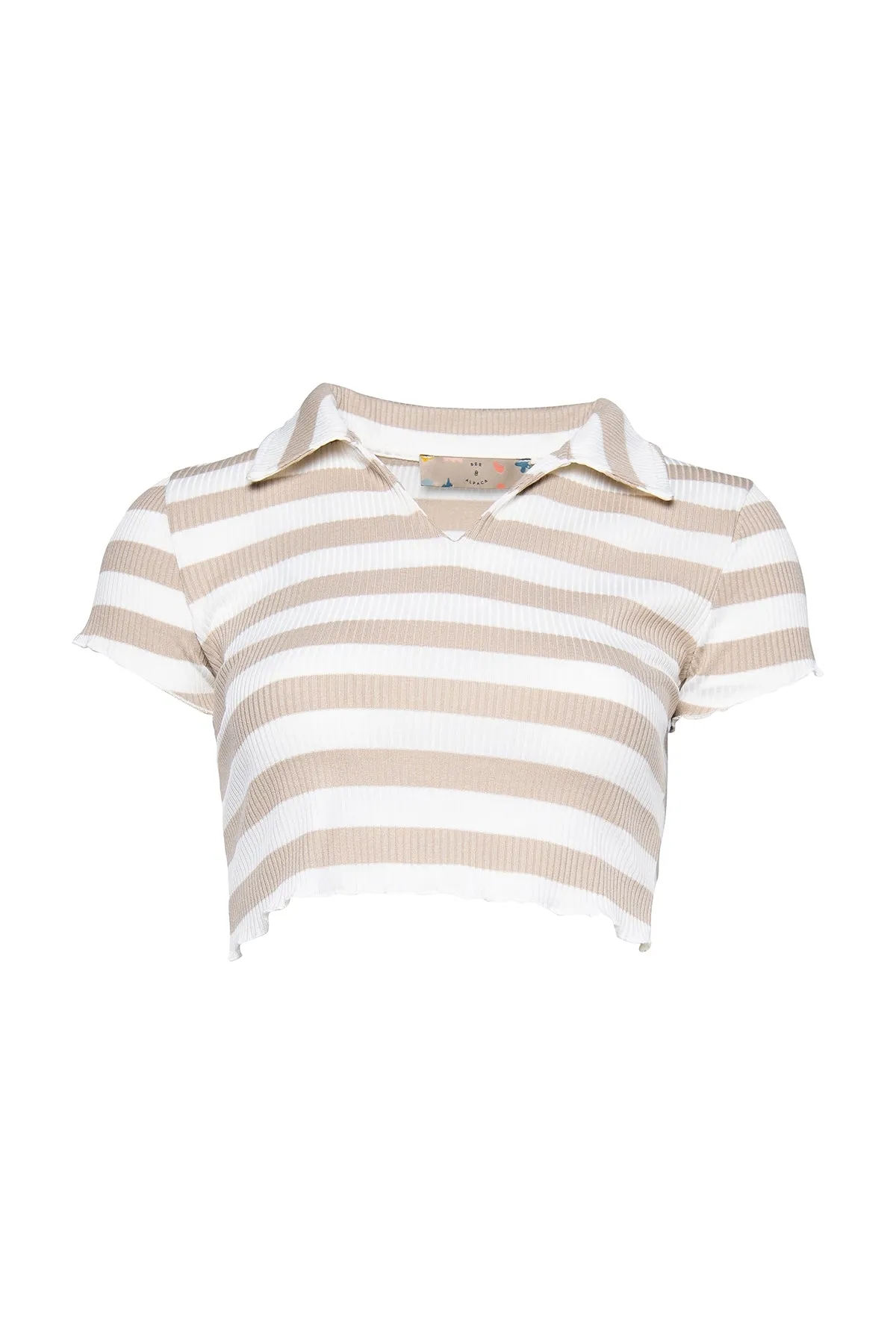 Crop Polo Tee