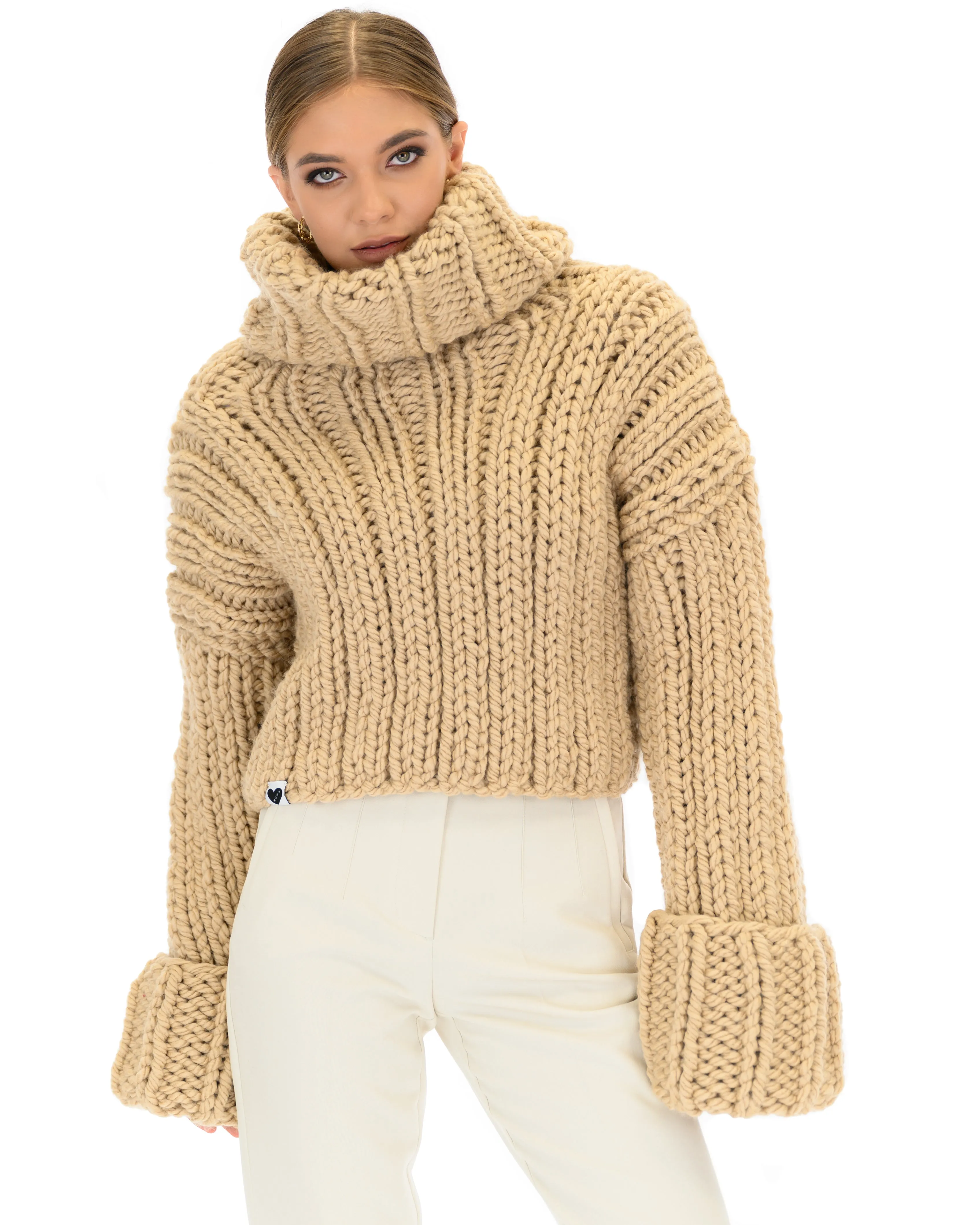 Crop Turtle Neck Jumper