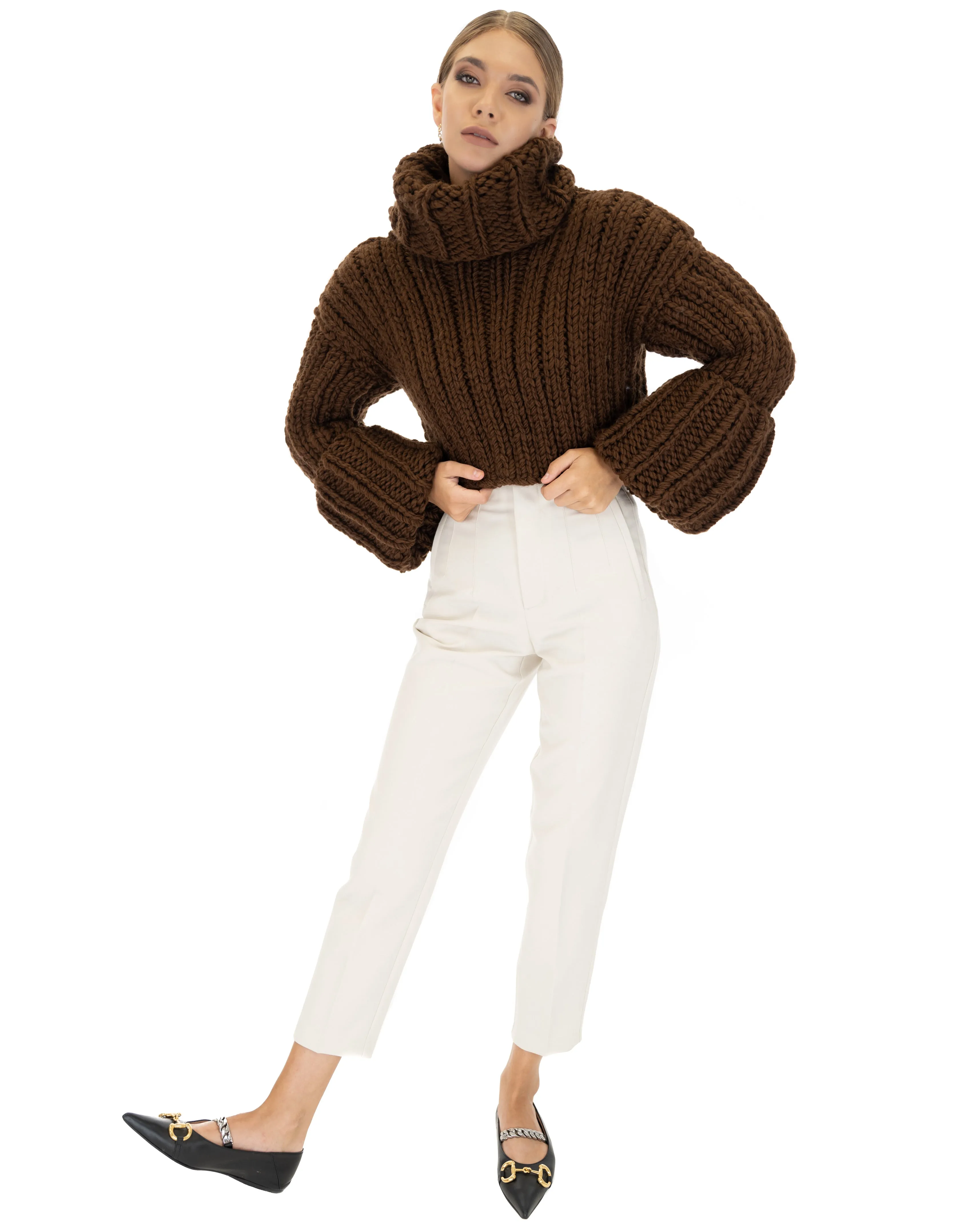 Crop Turtle Neck Jumper