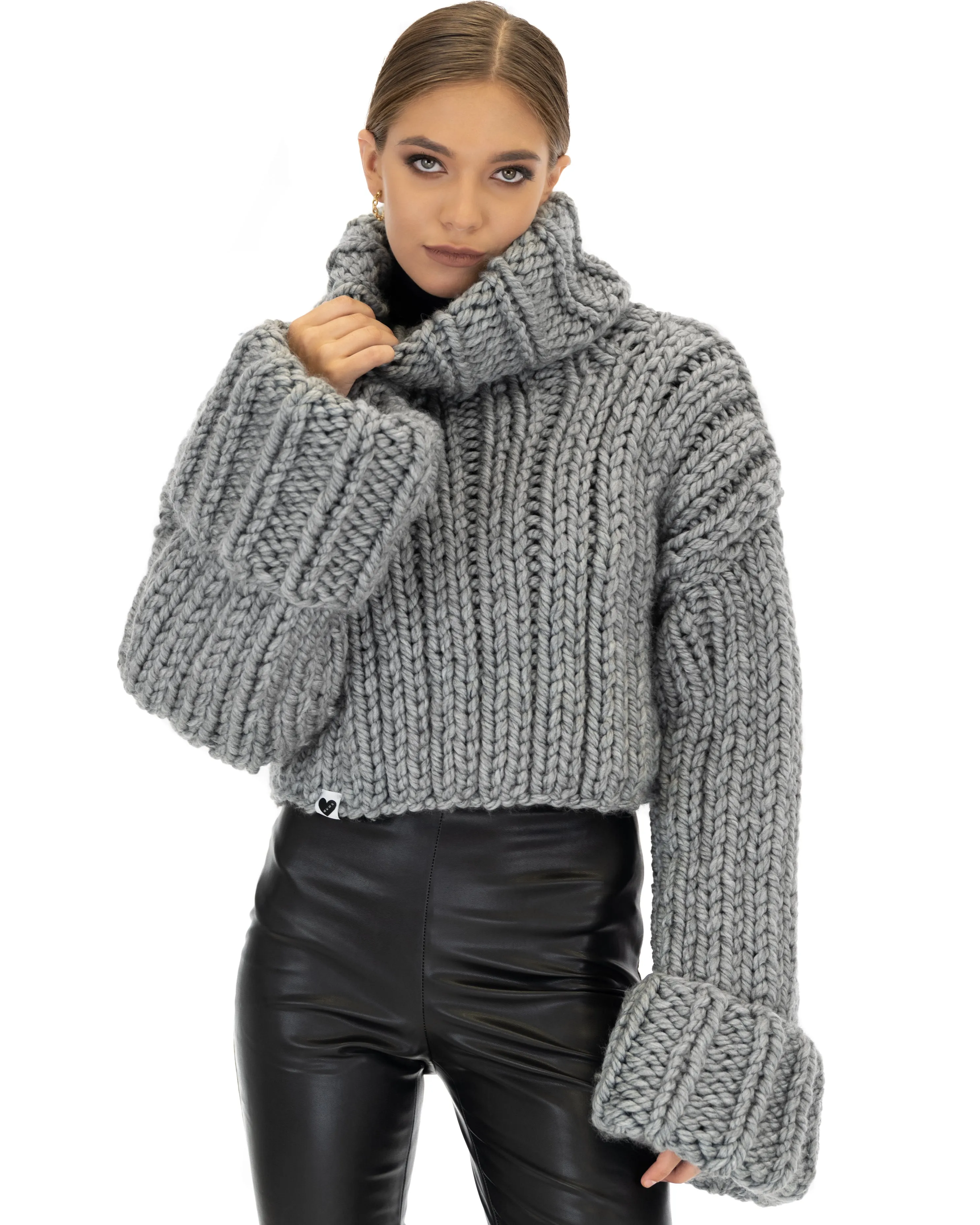 Crop Turtle Neck Jumper