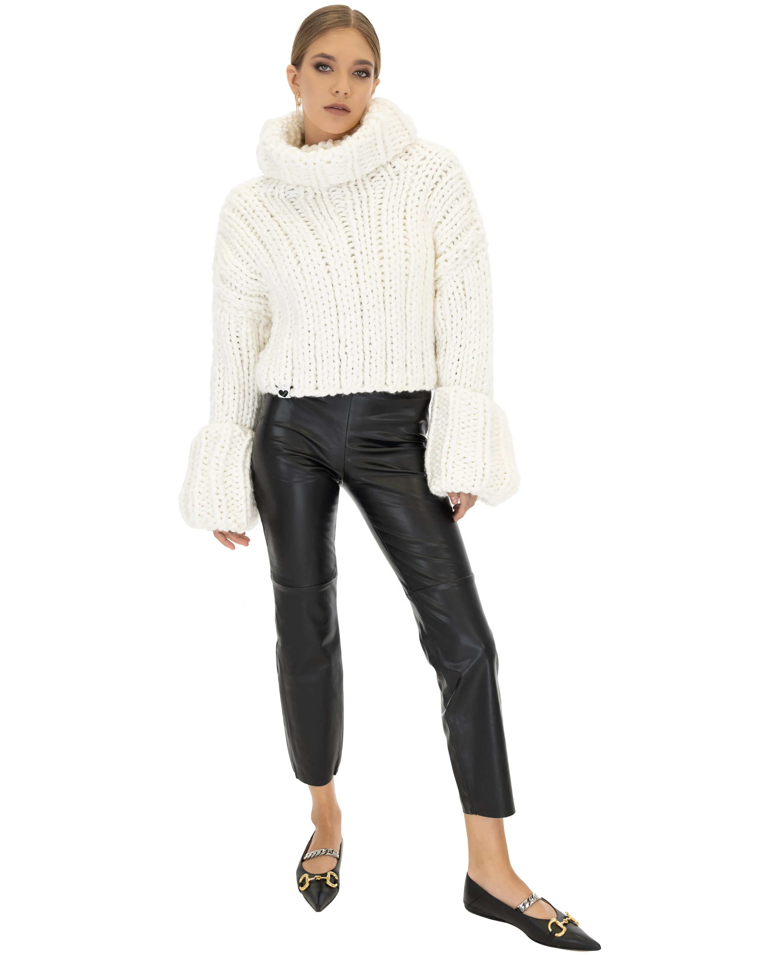 Crop Turtle Neck Jumper