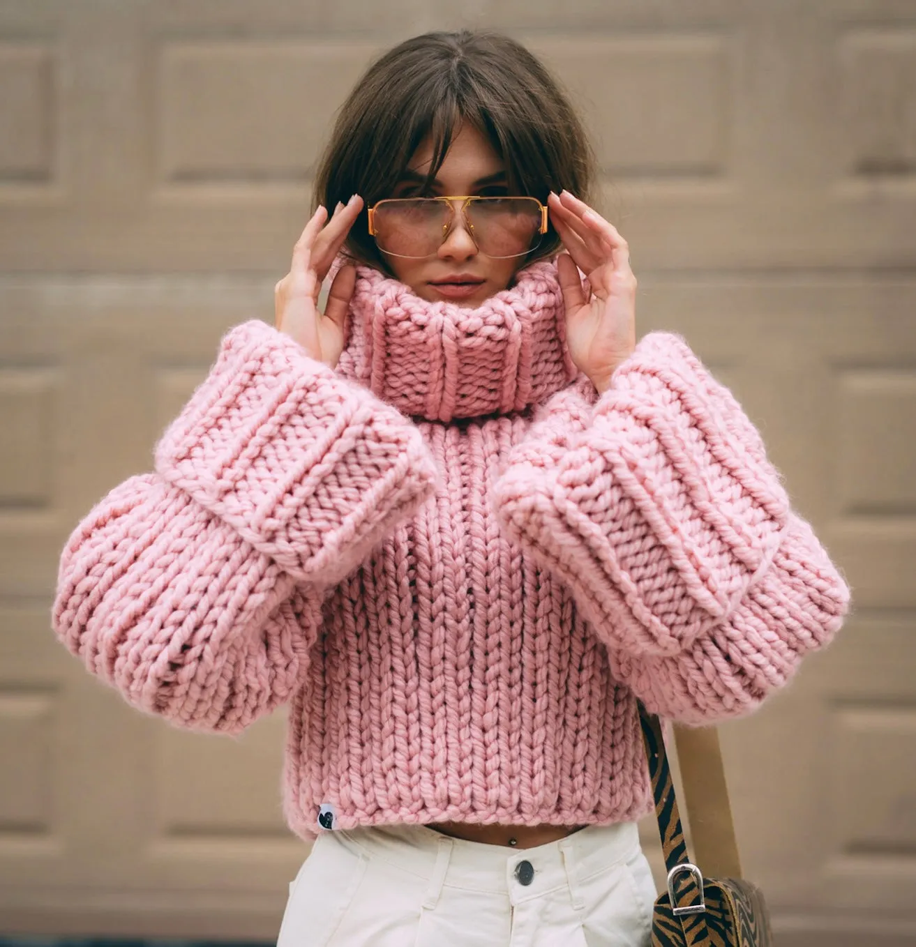 Crop Turtle Neck Jumper