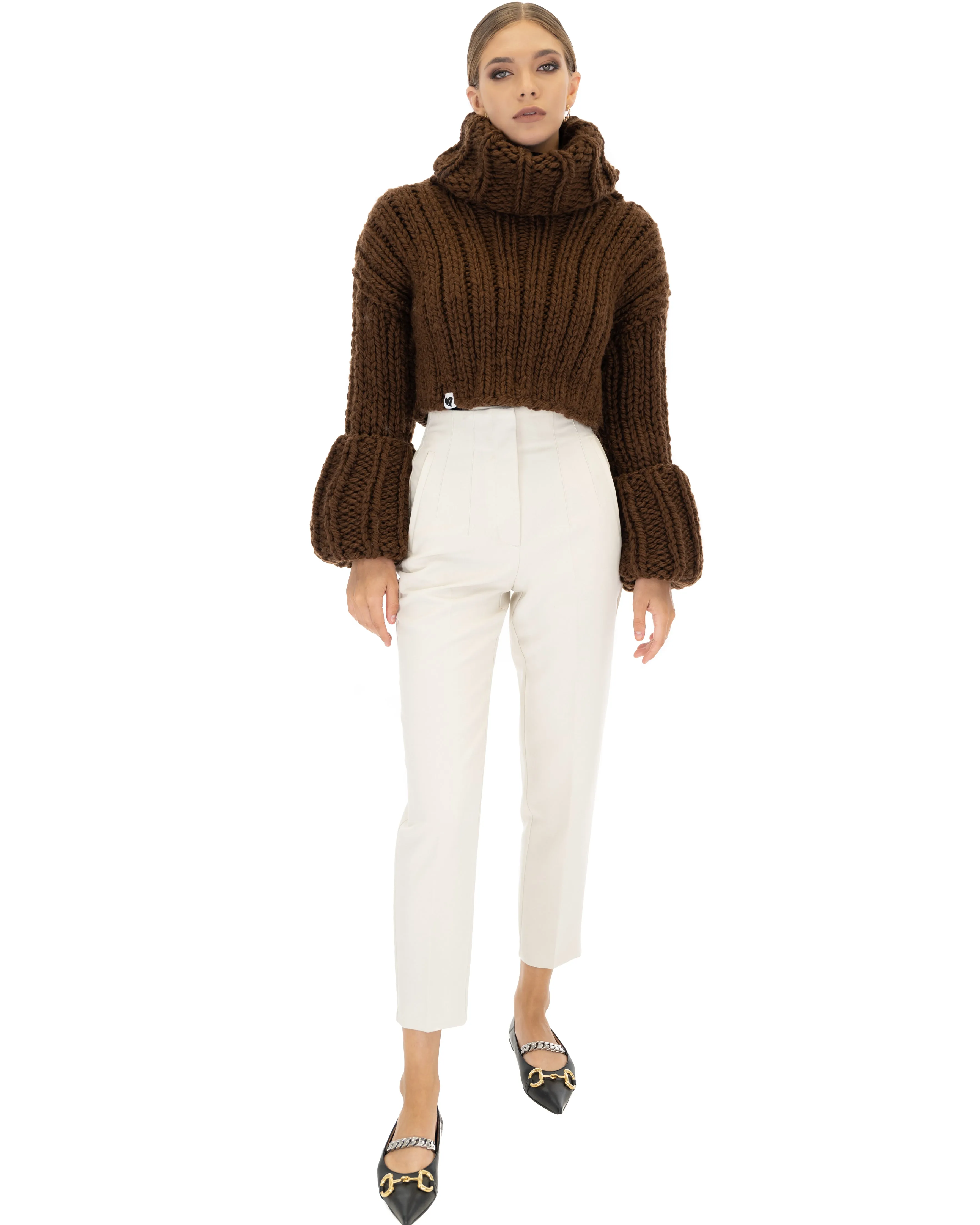 Crop Turtle Neck Jumper