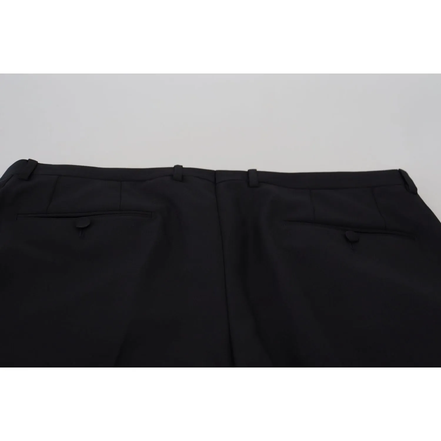 Dolce & Gabbana Elegant Black Dress Pants from Virgin Wool Blend