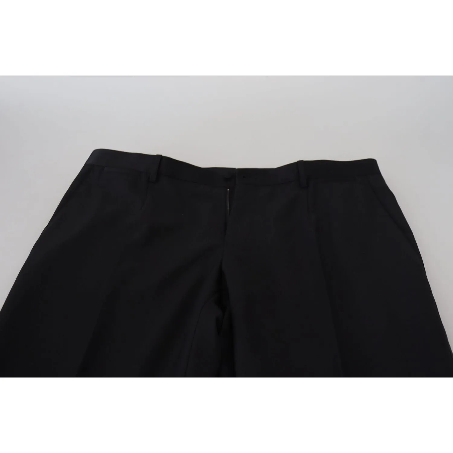 Dolce & Gabbana Elegant Black Dress Pants from Virgin Wool Blend