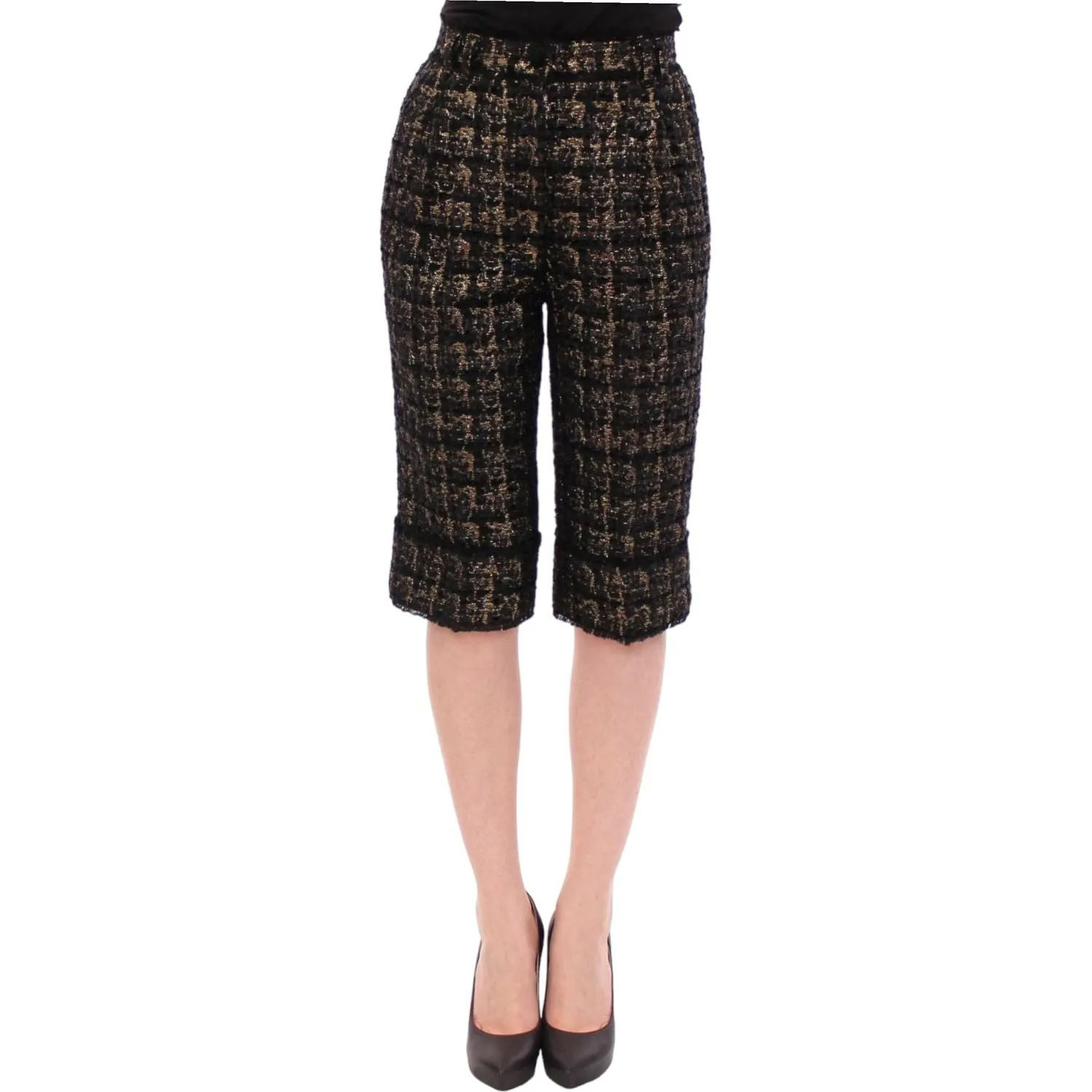 Dolce & Gabbana Elegant Designer Woven Shorts