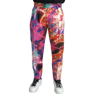 Dolce & Gabbana Multicolor Linen Chino Pants - Italian Elegance