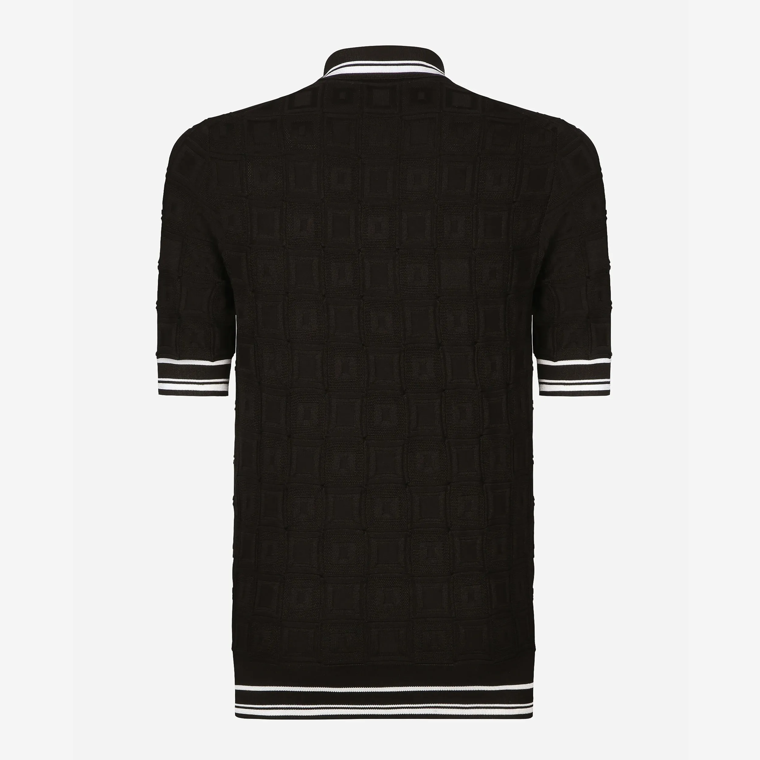 Dolce & Gabbana Stretch Silk DG Logo Polo Shirt