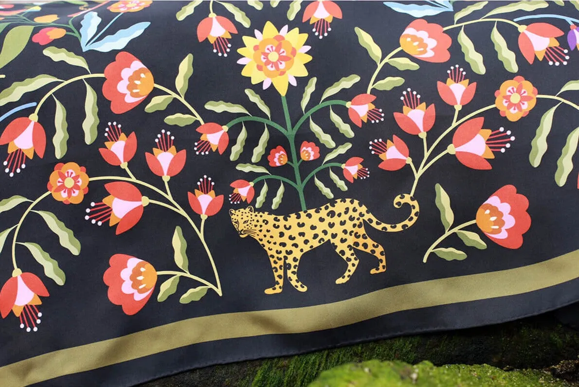 Double Sided Silk Scarf of Night Imagination